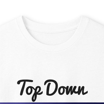 Long Sleeve Tee — "Top Down" Sun & Moon Romantic Graphic, "Riding wit my boo thang"